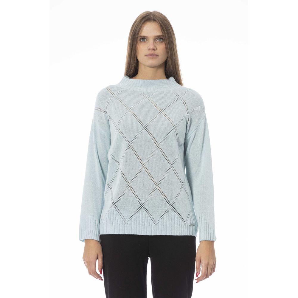 Γυναικείο πουλόβερ Baldinini Trend Light Blue Cashmere