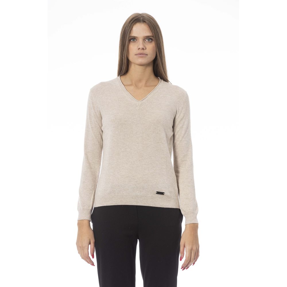 Γυναικείο πουλόβερ Baldinini Trend Beige Cashmere
