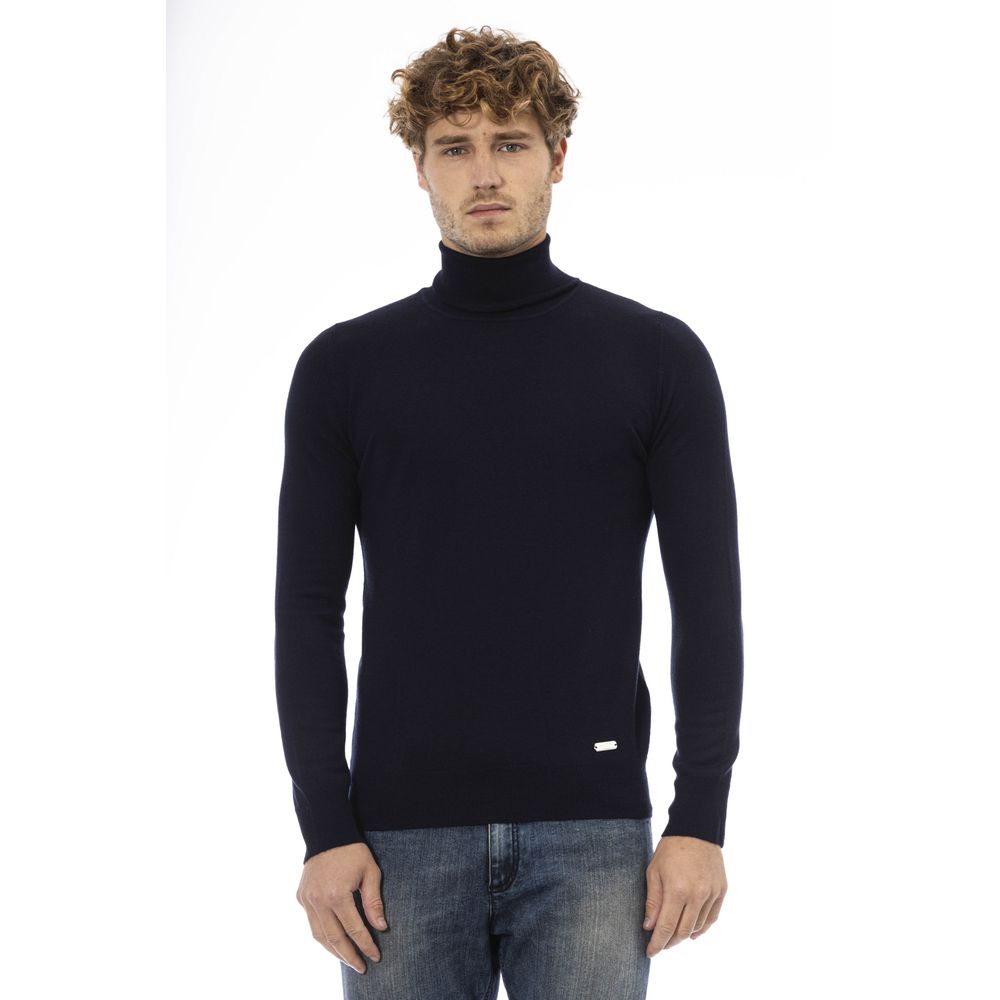 Ανδρικό πουλόβερ Baldinini Trend Blue Wool