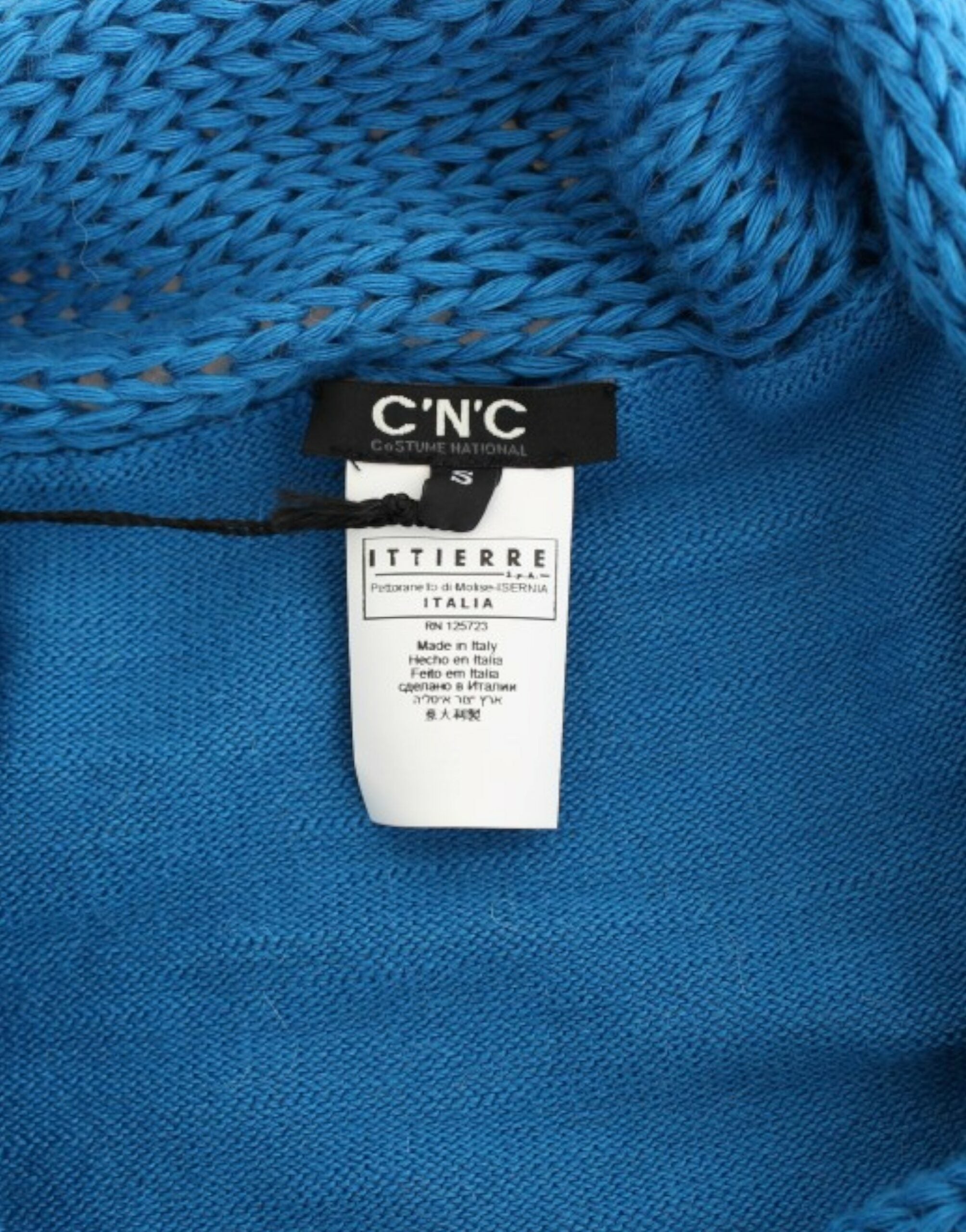 Κοστούμι National Cozy Scoop Neck Μπλε πλεκτό πουλόβερ