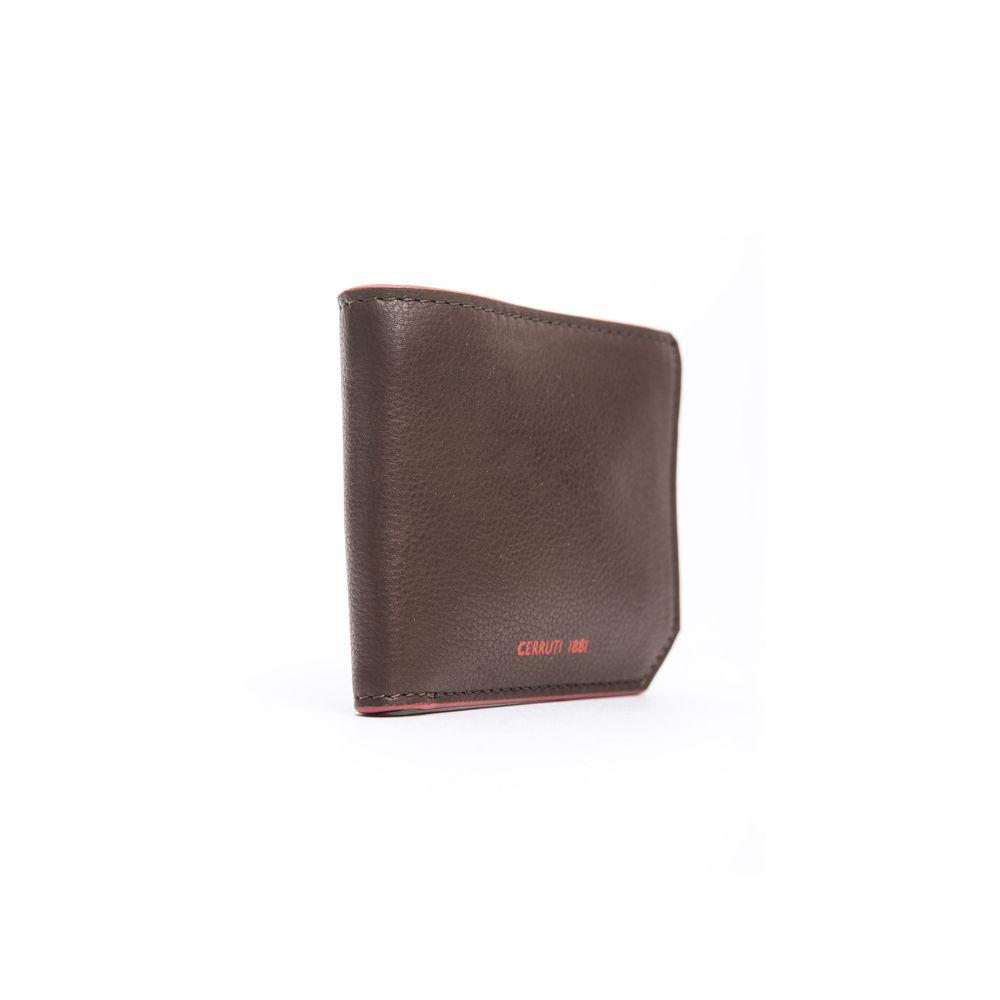 Ανδρικό πορτοφόλι Cerruti 1881 Brown Calf Leather