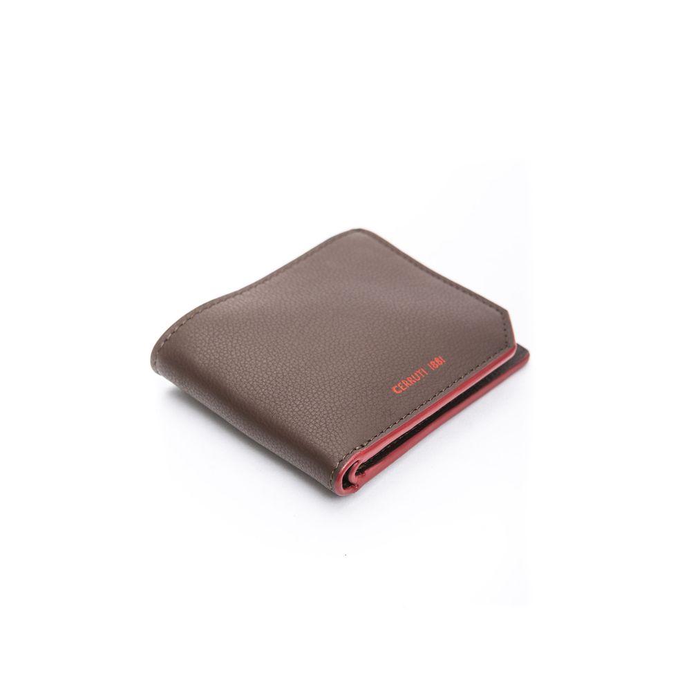 Ανδρικό πορτοφόλι Cerruti 1881 Brown Calf Leather