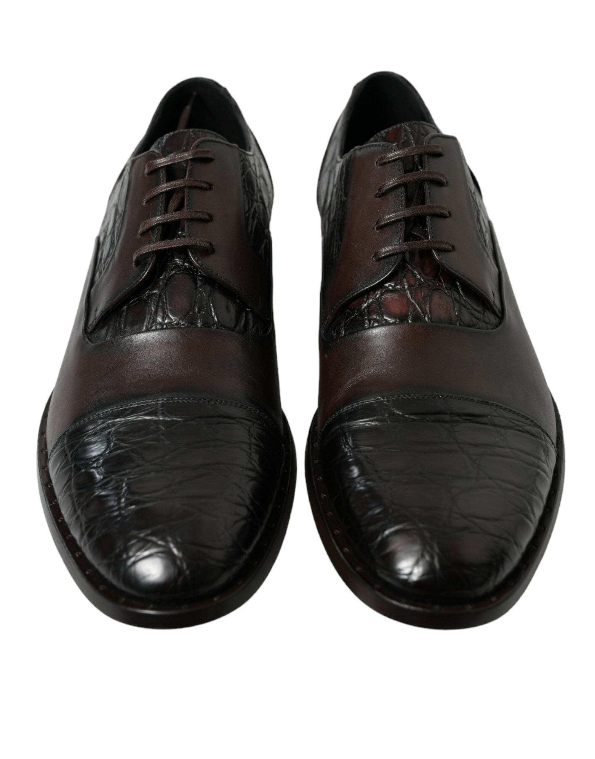 Dolce &amp; Gabbana Κομψά καφέ επίσημα παπούτσια ντέρμπι