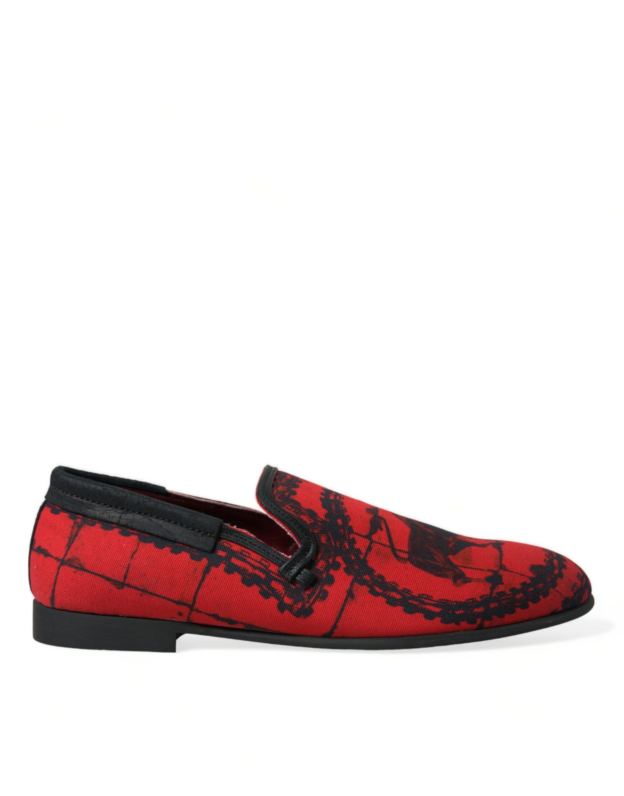 Luxe Red &amp; Black Loafers εμπνευσμένα από τους Dolce &amp; Gabbana Torero