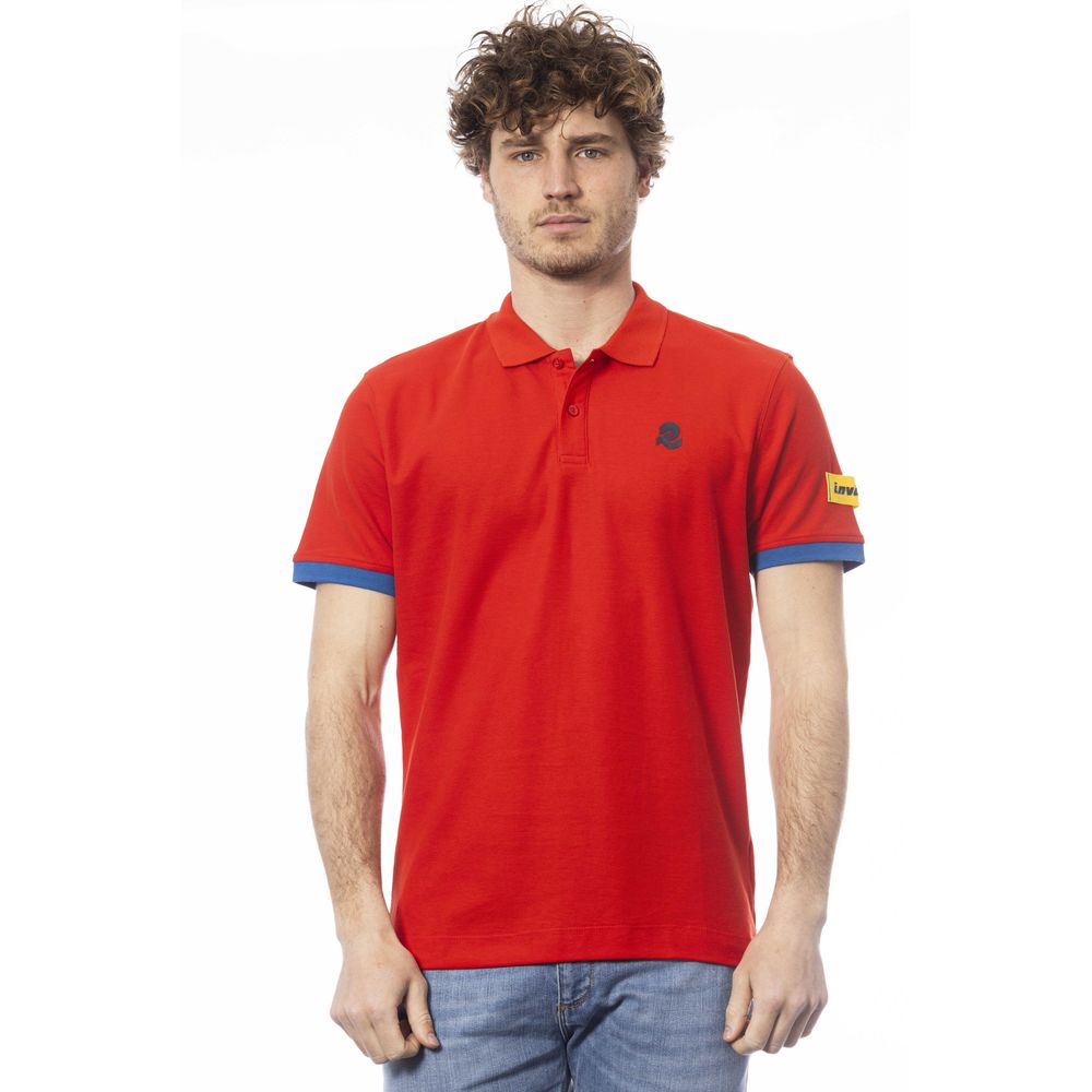 Ανδρικό μπλουζάκι πόλο Invicta Red Cotton