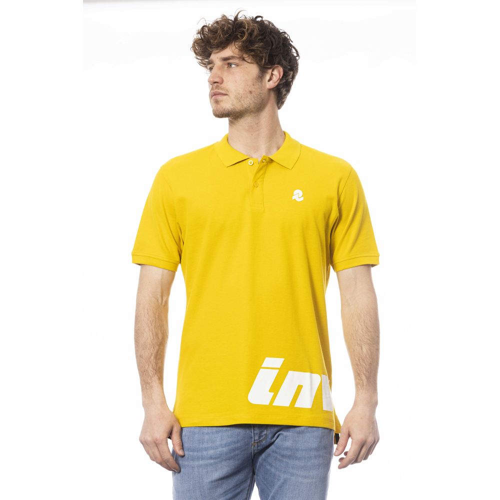 Ανδρικό μπλουζάκι πόλο Invicta Yellow Cotton