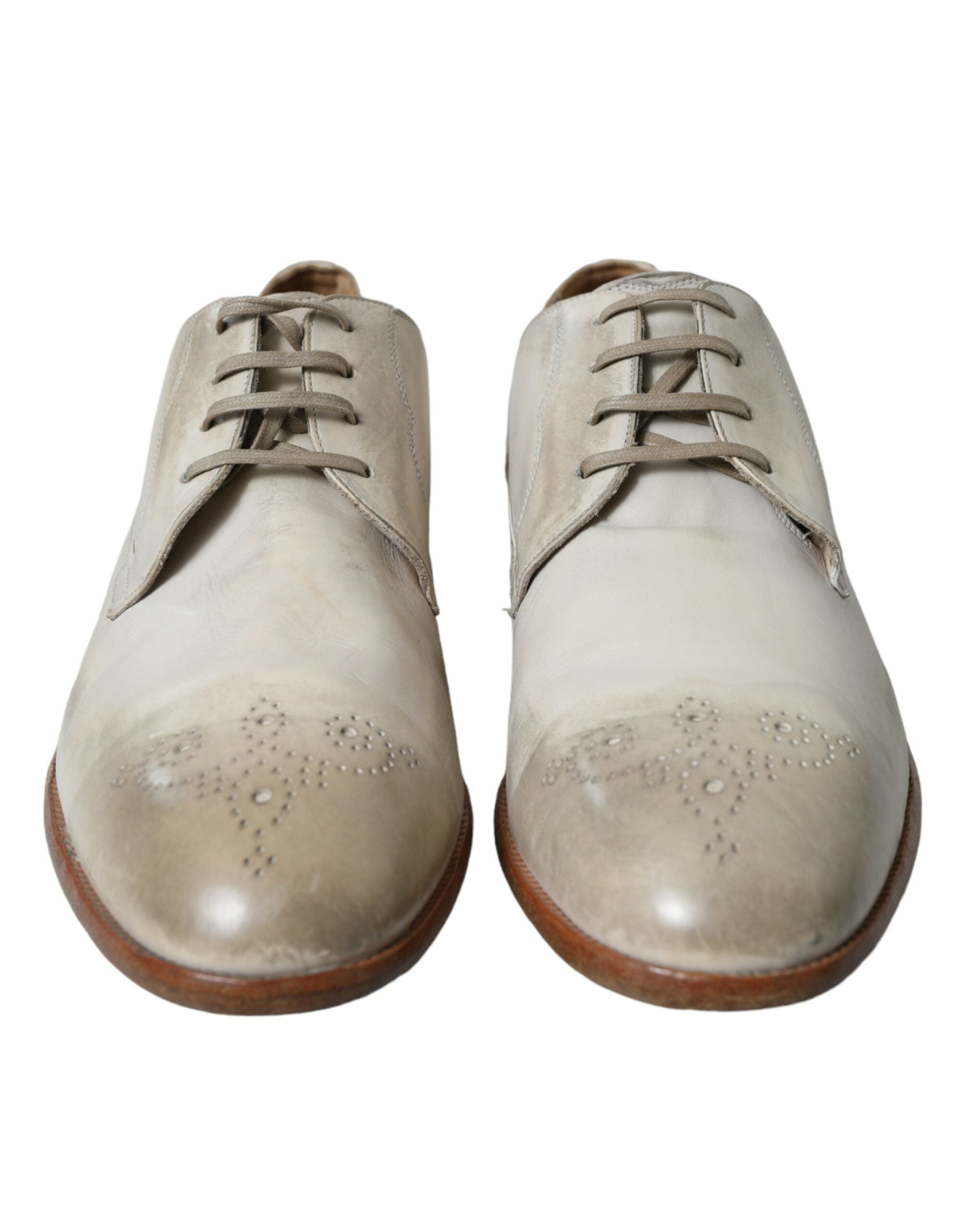 Dolce &amp; Gabbana Κομψά παπούτσια Derby White Skin
