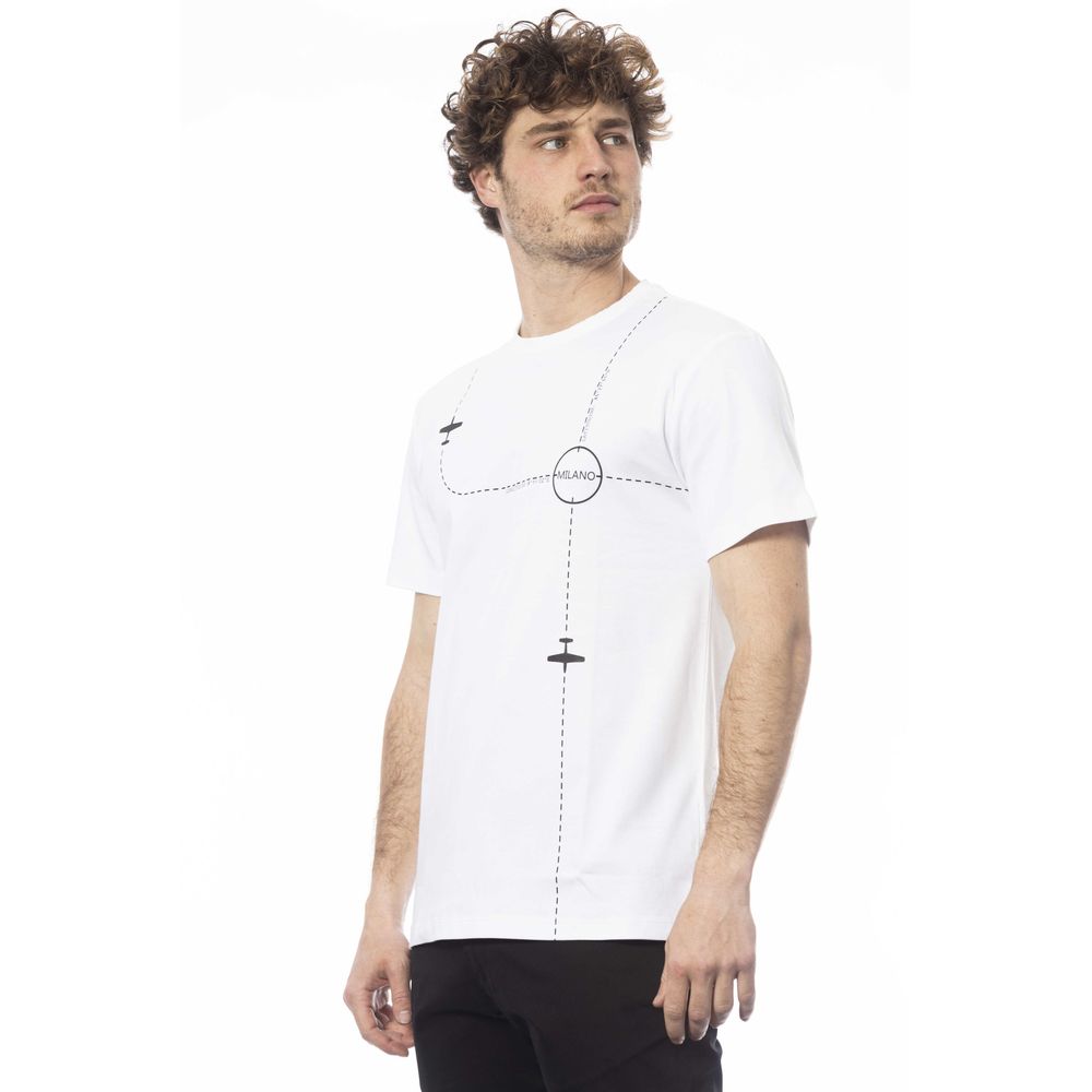 Ανδρικό μπλουζάκι Trussardi White Cotton
