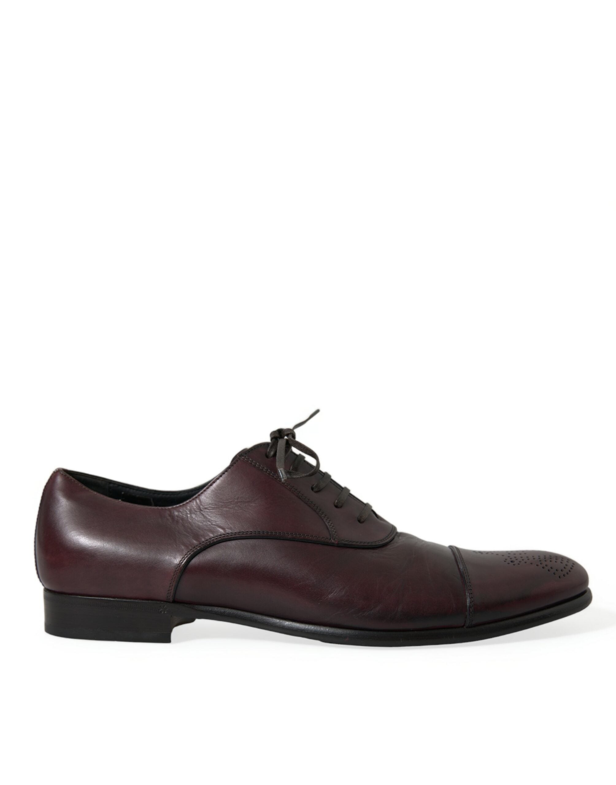 Dolce &amp; Gabbana Κομψά δερμάτινα παπούτσια Derby από Βουργουνδία
