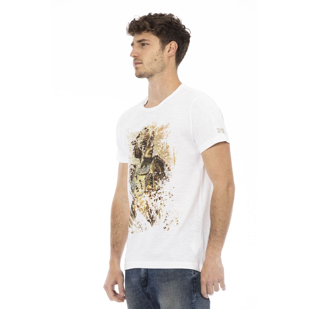 Ανδρικό μπλουζάκι Trussardi Action White Cotton