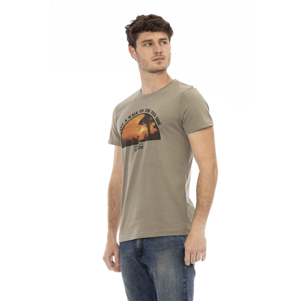 Ανδρικό μπλουζάκι Trussardi Action Green Cotton