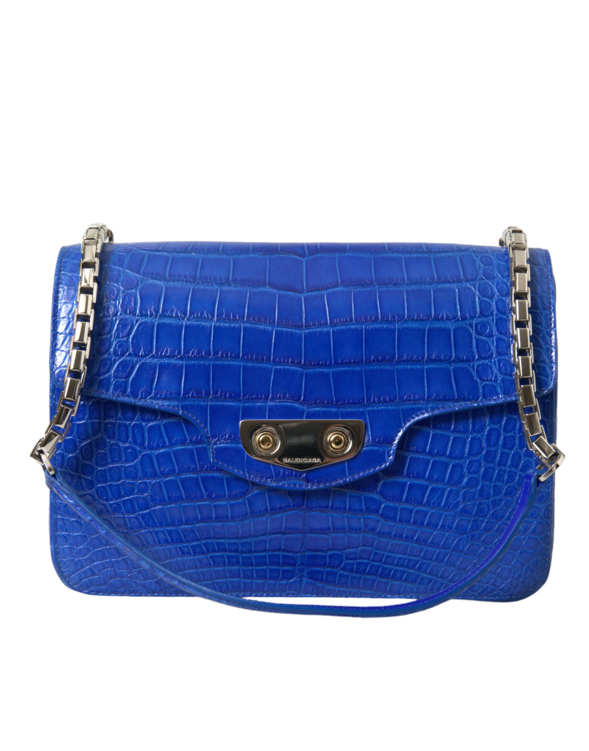 Τσάντα ώμου Balenciaga Chic Alligator Skin Chain Chain