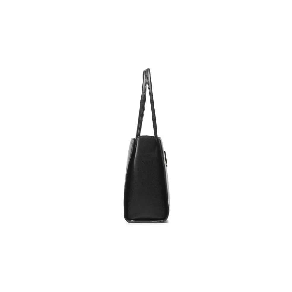 Plein Sport Chic Ebony Tote με ασημί λογότυπο