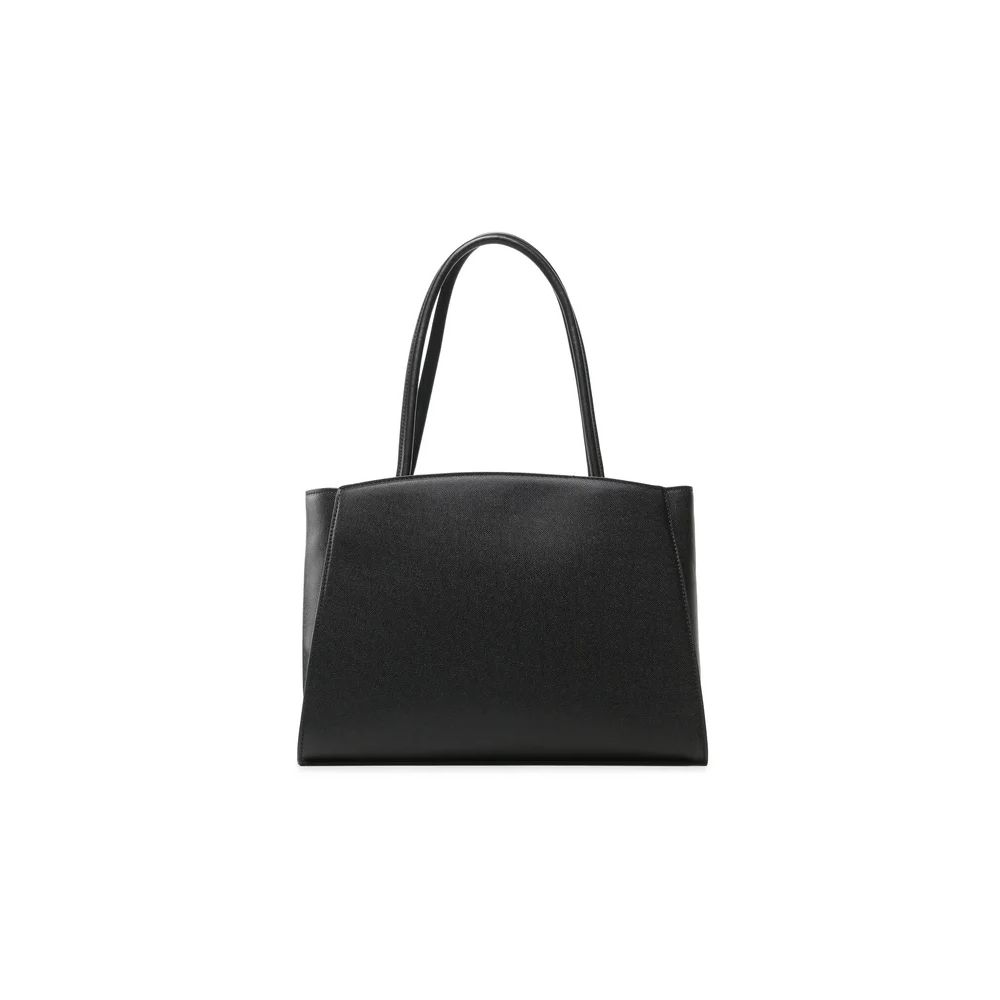 Plein Sport Chic Ebony Tote με ασημί λογότυπο
