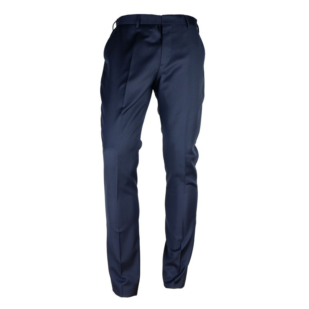 Made in Italy Ανδρικό παντελόνι Blue Wool