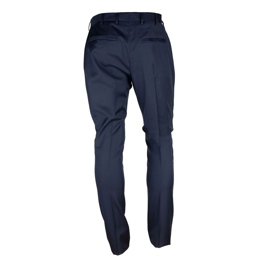 Made in Italy Ανδρικό παντελόνι Blue Wool