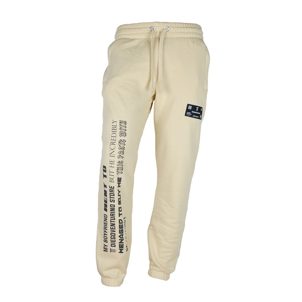 Ανδρικό παντελόνι πίστας Diego Venturino Beige Cotton