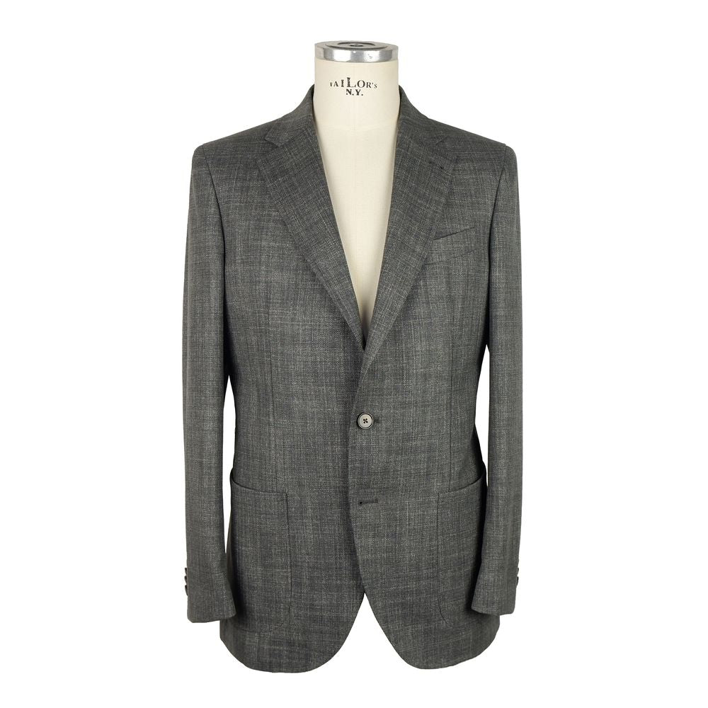 Ανδρικό μπουφάν Emilio Romanelli Grey Wool