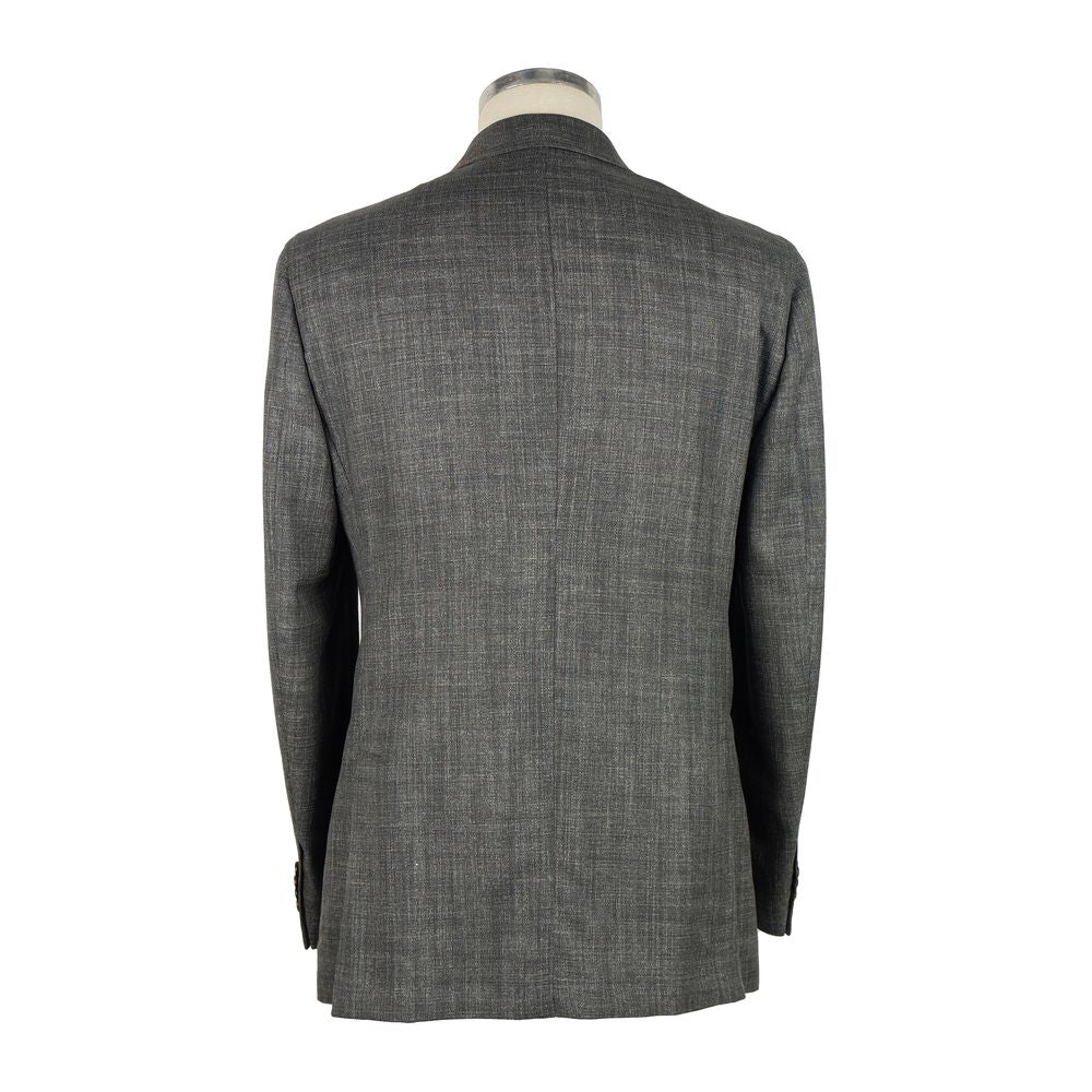 Ανδρικό μπουφάν Emilio Romanelli Grey Wool