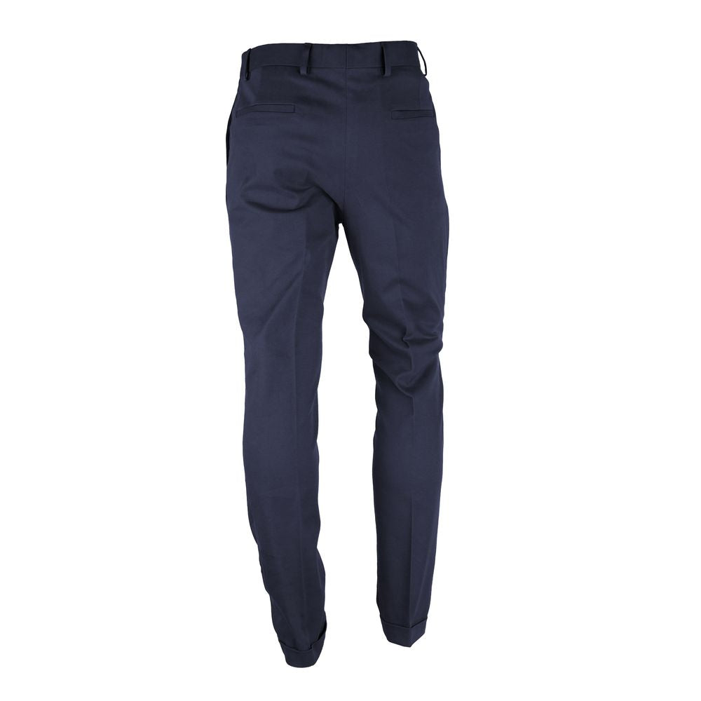 Made in Italy Ανδρικό παντελόνι Blue Wool