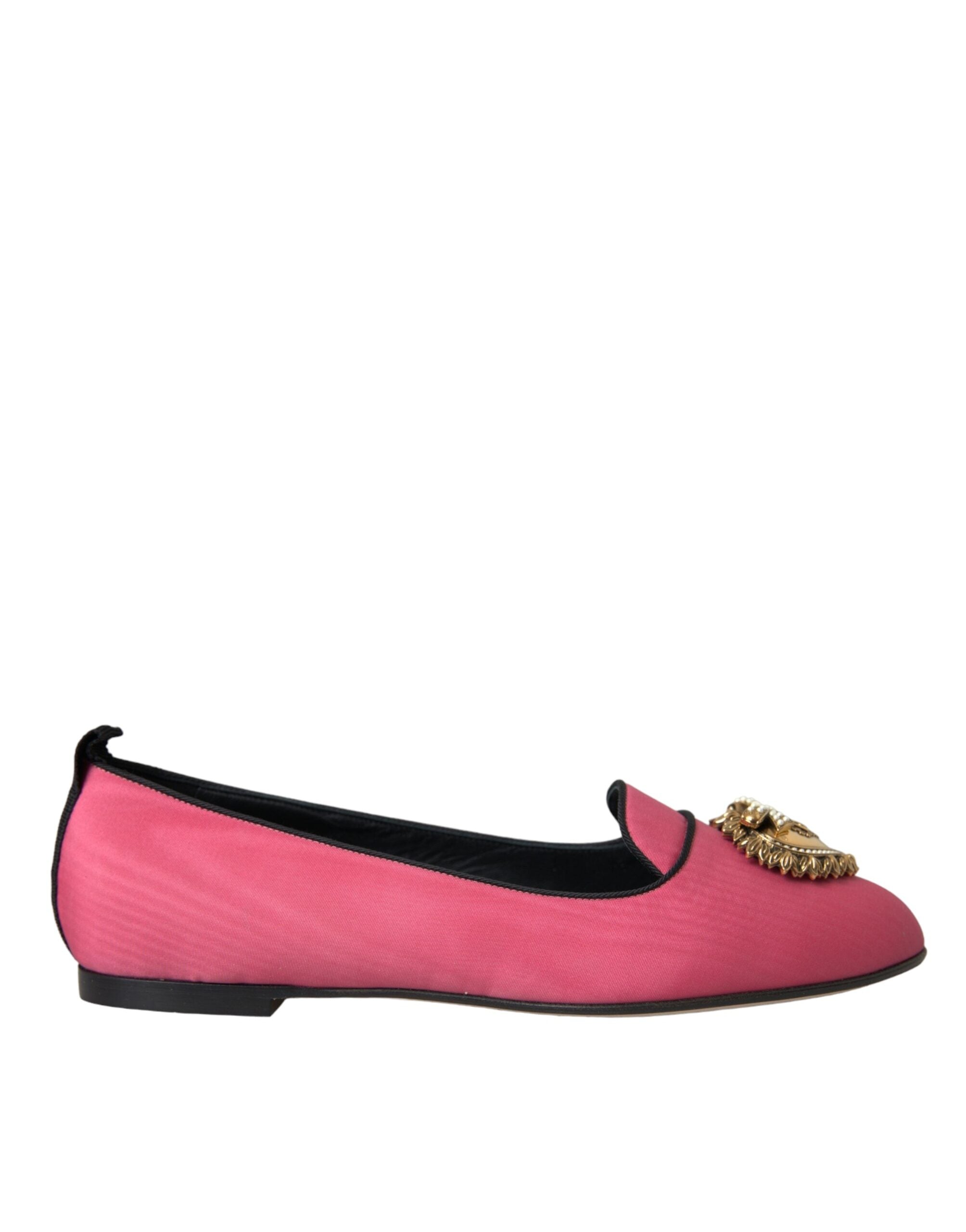 Παπούτσια Dolce &amp; Gabbana Pink Velvet Slip On Loafers Flats
