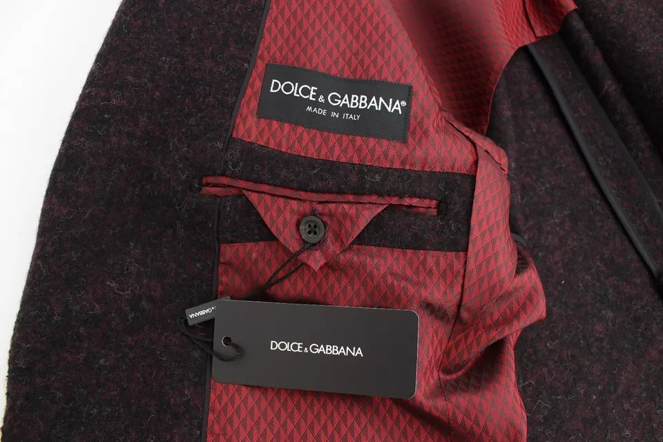 Σακάκι με δύο κουμπιά Dolce &amp; Gabbana Bordeaux Alpaca