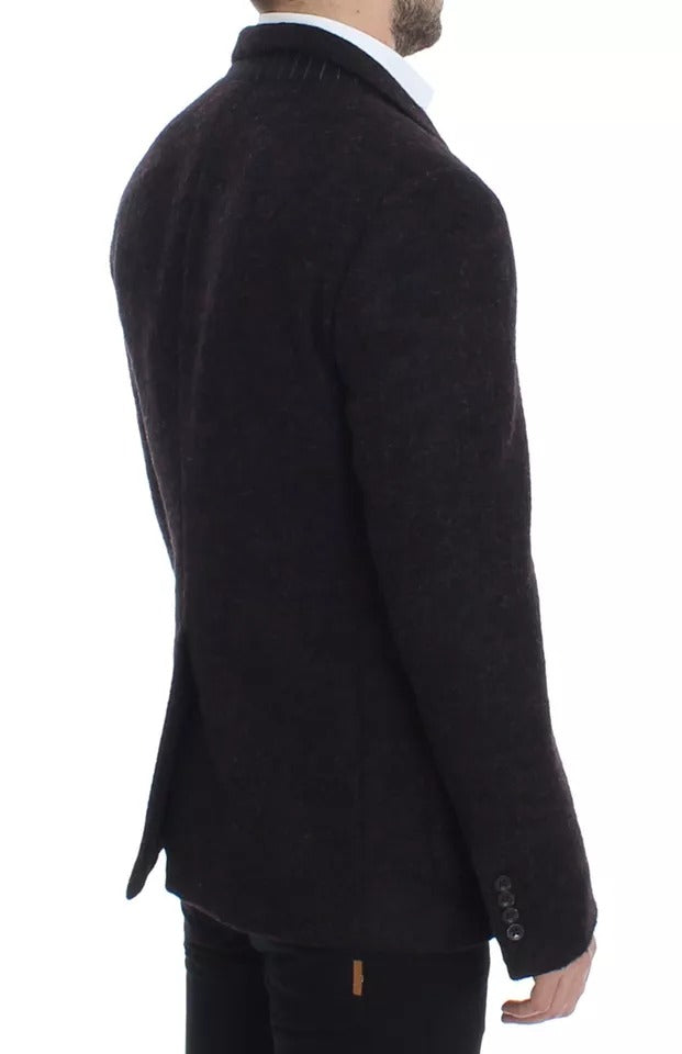 Σακάκι με δύο κουμπιά Dolce &amp; Gabbana Bordeaux Alpaca