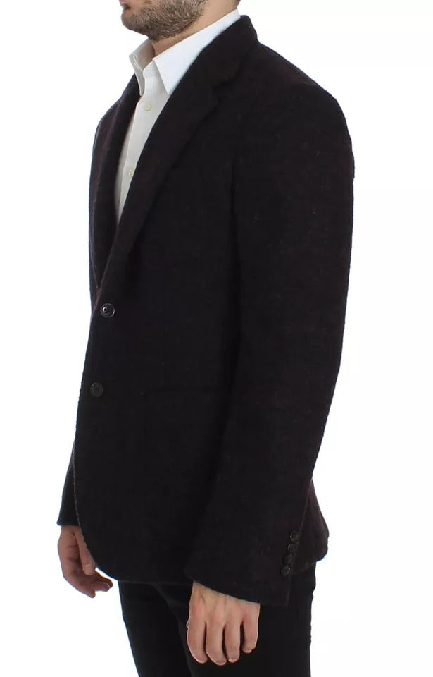 Σακάκι με δύο κουμπιά Dolce &amp; Gabbana Bordeaux Alpaca