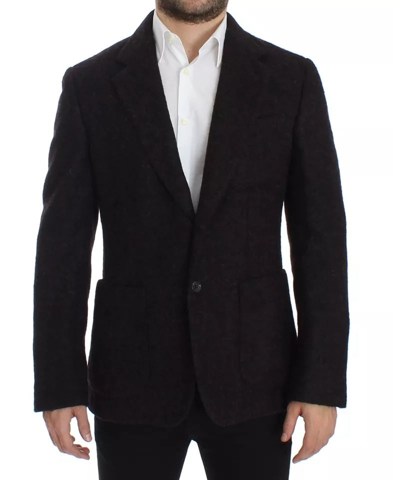 Σακάκι με δύο κουμπιά Dolce &amp; Gabbana Bordeaux Alpaca