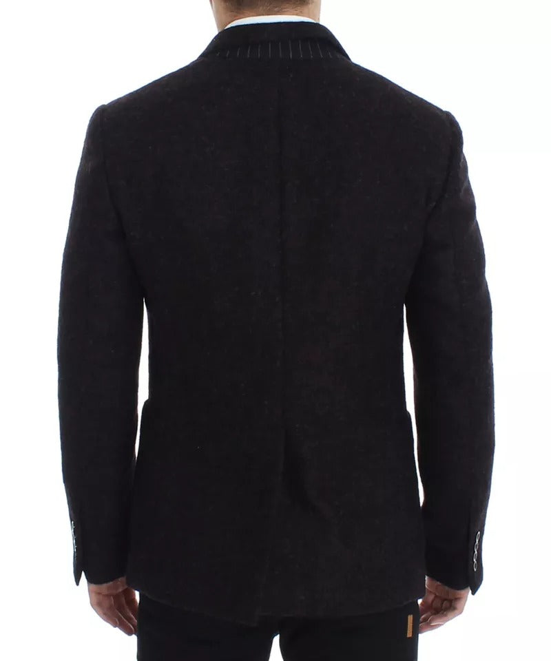 Σακάκι με δύο κουμπιά Dolce &amp; Gabbana Bordeaux Alpaca