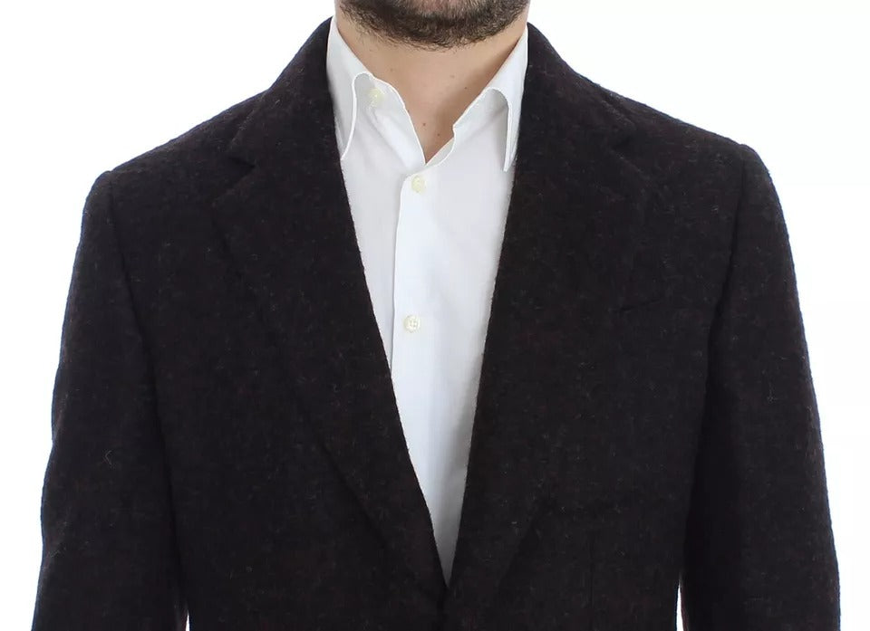 Σακάκι με δύο κουμπιά Dolce &amp; Gabbana Bordeaux Alpaca