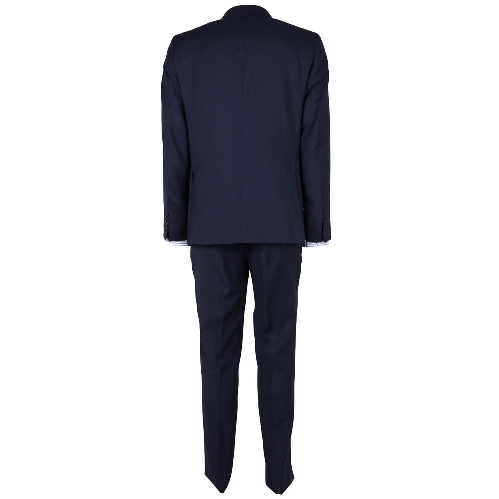 Made in Italy Ανδρικό κοστούμι Blue Virgin Wool