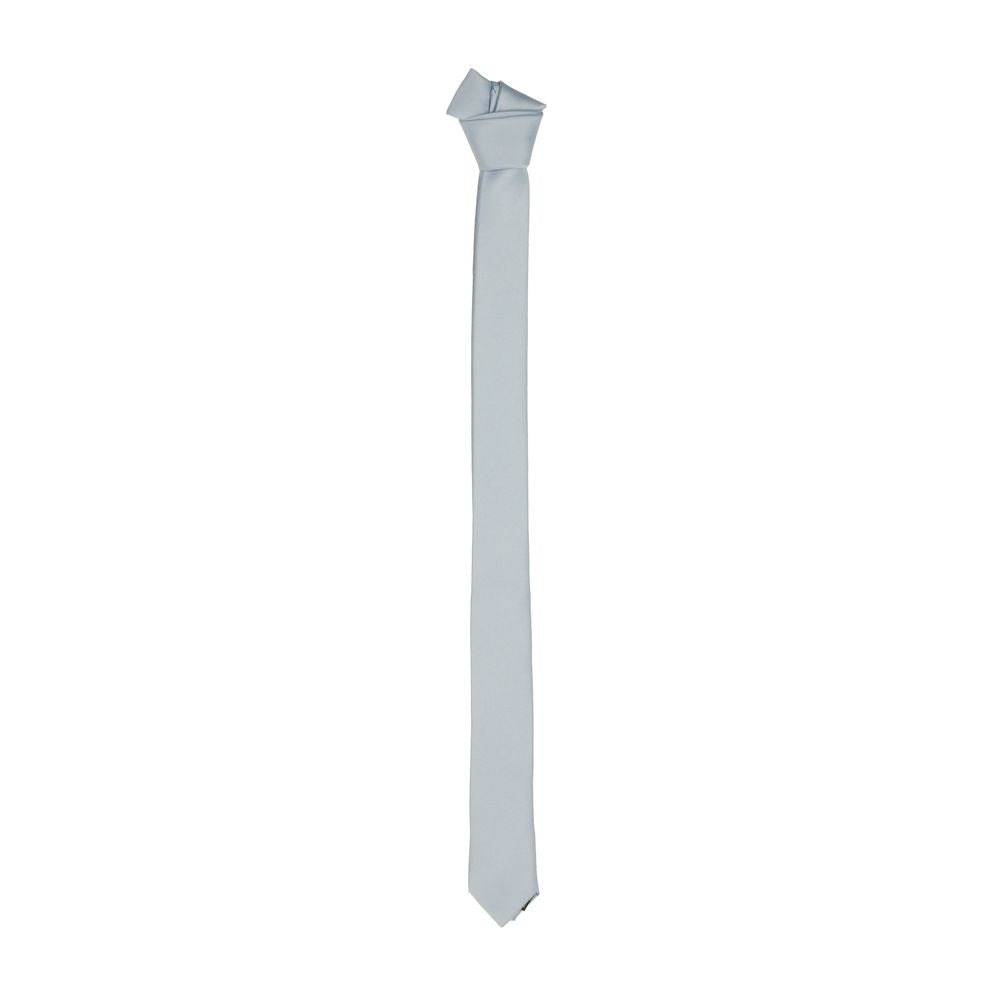 Emilio Romanelli Sleek Silk Slim Γραβάτα σε κομψό γκρι