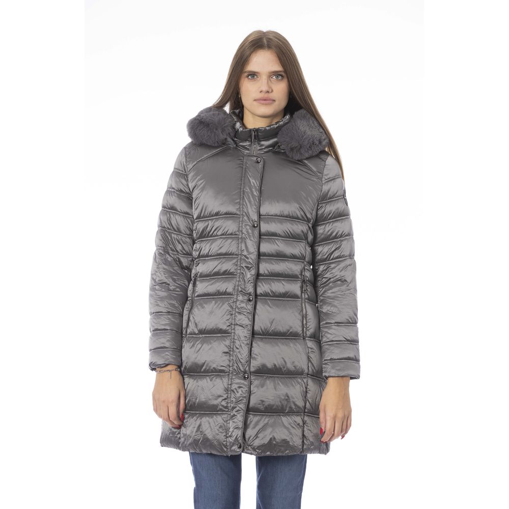 Γυναικείο μπουφάν Baldinini Trend Grey Polyester