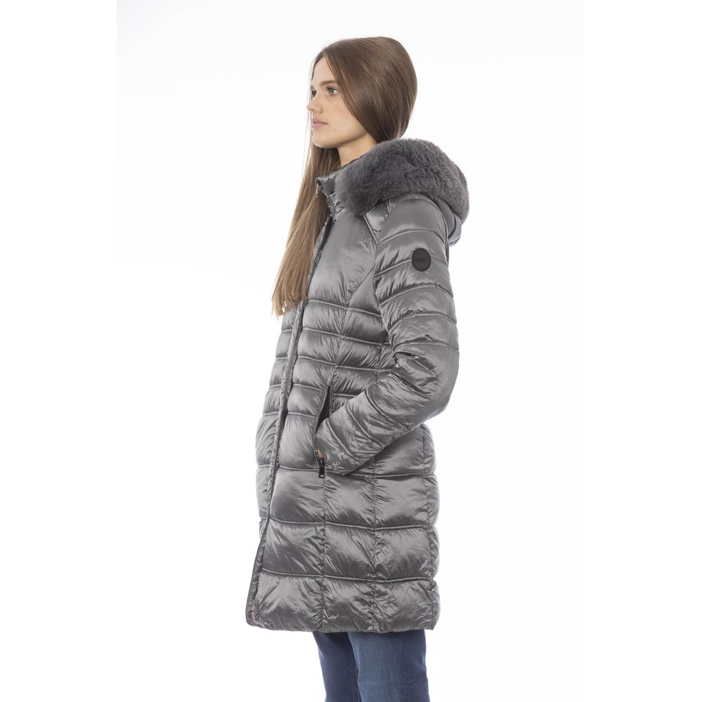 Γυναικείο μπουφάν Baldinini Trend Grey Polyester