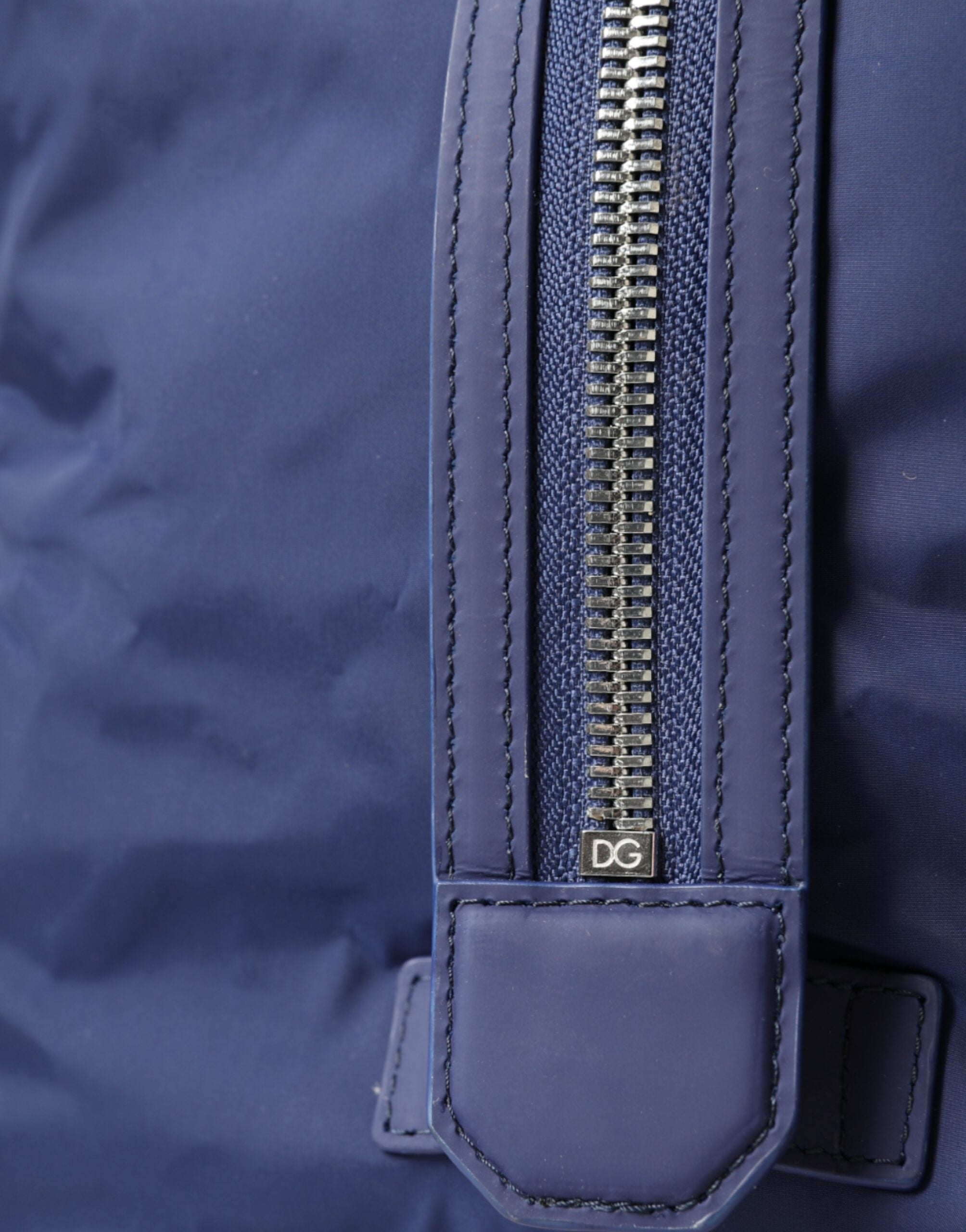 Τσάντα ώμου Dolce &amp; Gabbana Blue Nylon από δέρμα μοσχαριού
