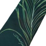 Ανδρική γραβάτα Dolce &amp; Gabbana Green Printed 100% μεταξωτή ρυθμιζόμενη
