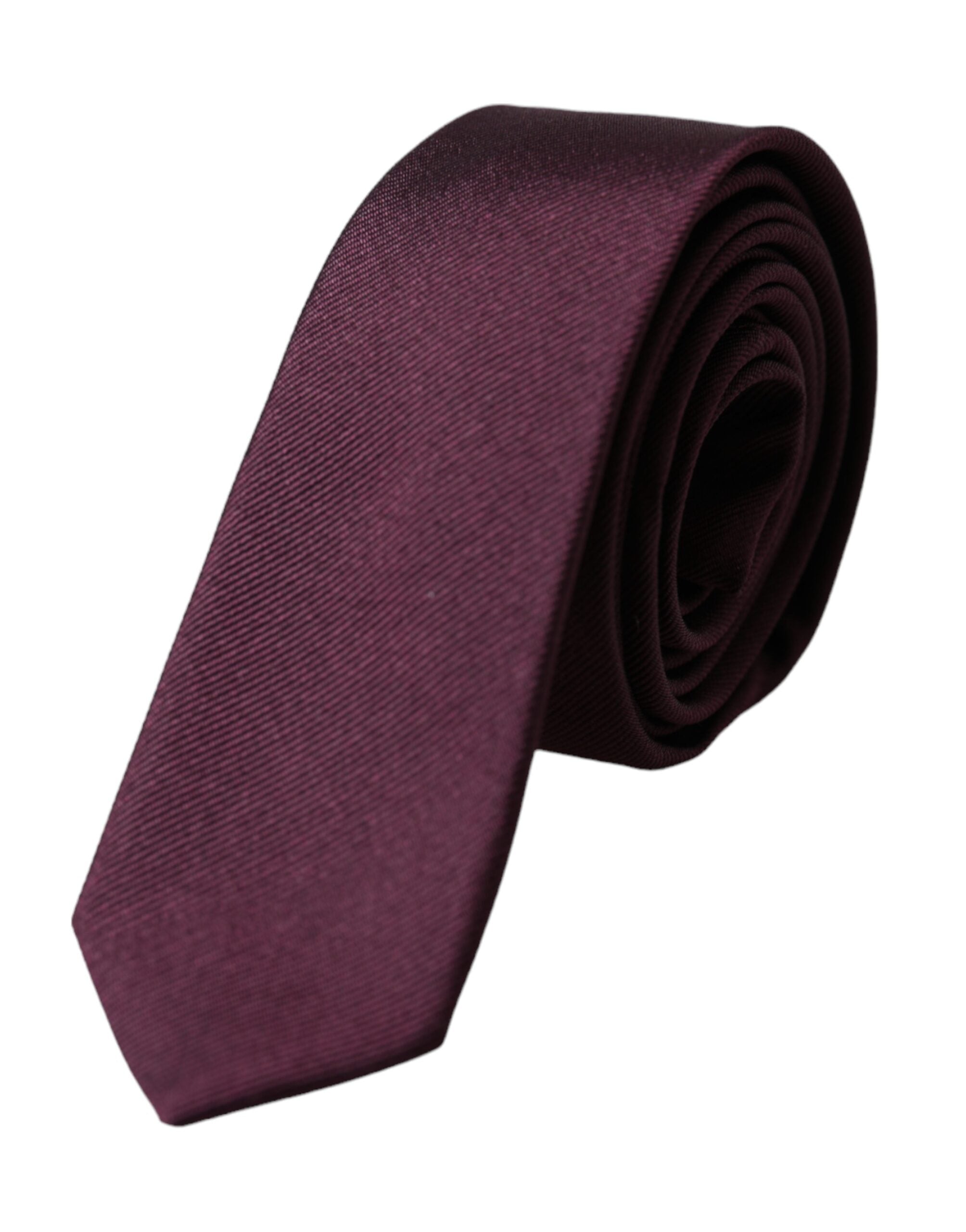 Ανδρική γραβάτα Dolce &amp; Gabbana Bordeaux Solid 100% Silk Adjustable