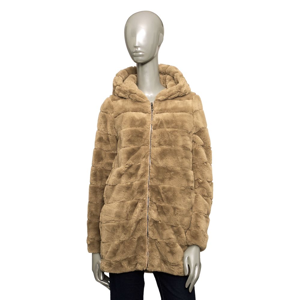 Γυναικείο παλτό Baldinini Trend Beige Polyester