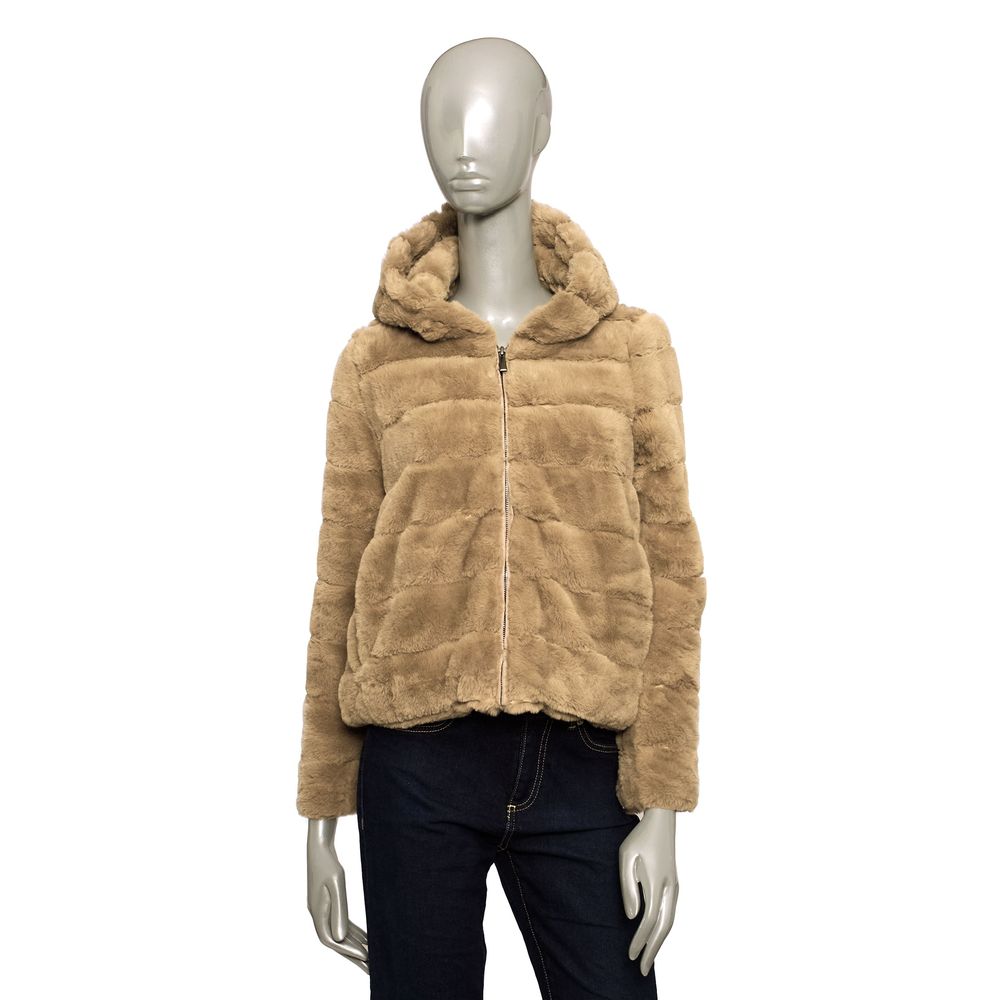 Γυναικείο μπουφάν Baldinini Trend Beige Polyester