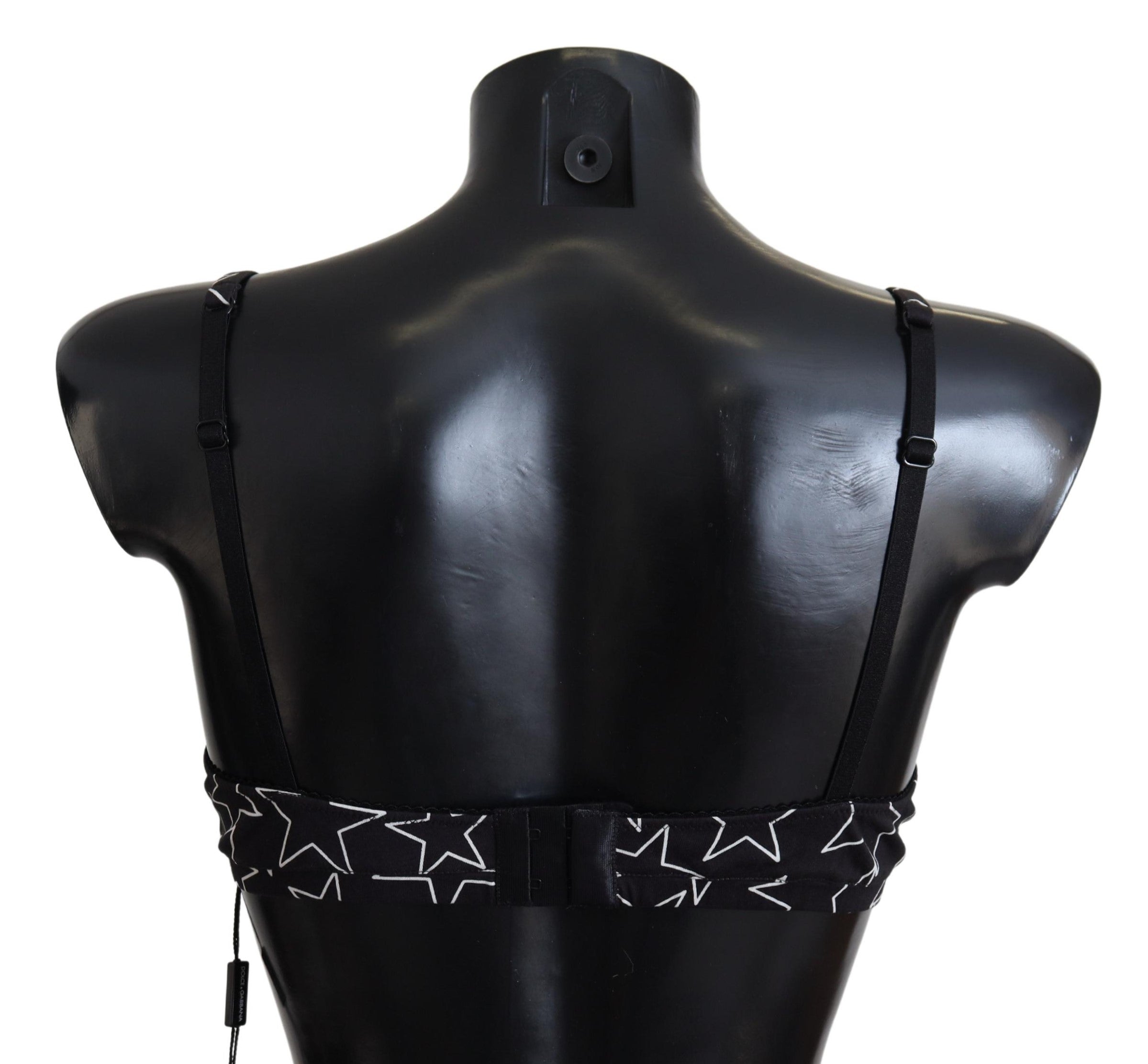 Εσώρουχα Dolce &amp; Gabbana Black Millennials Star Non Wire Cotton Bra εσώρουχα
