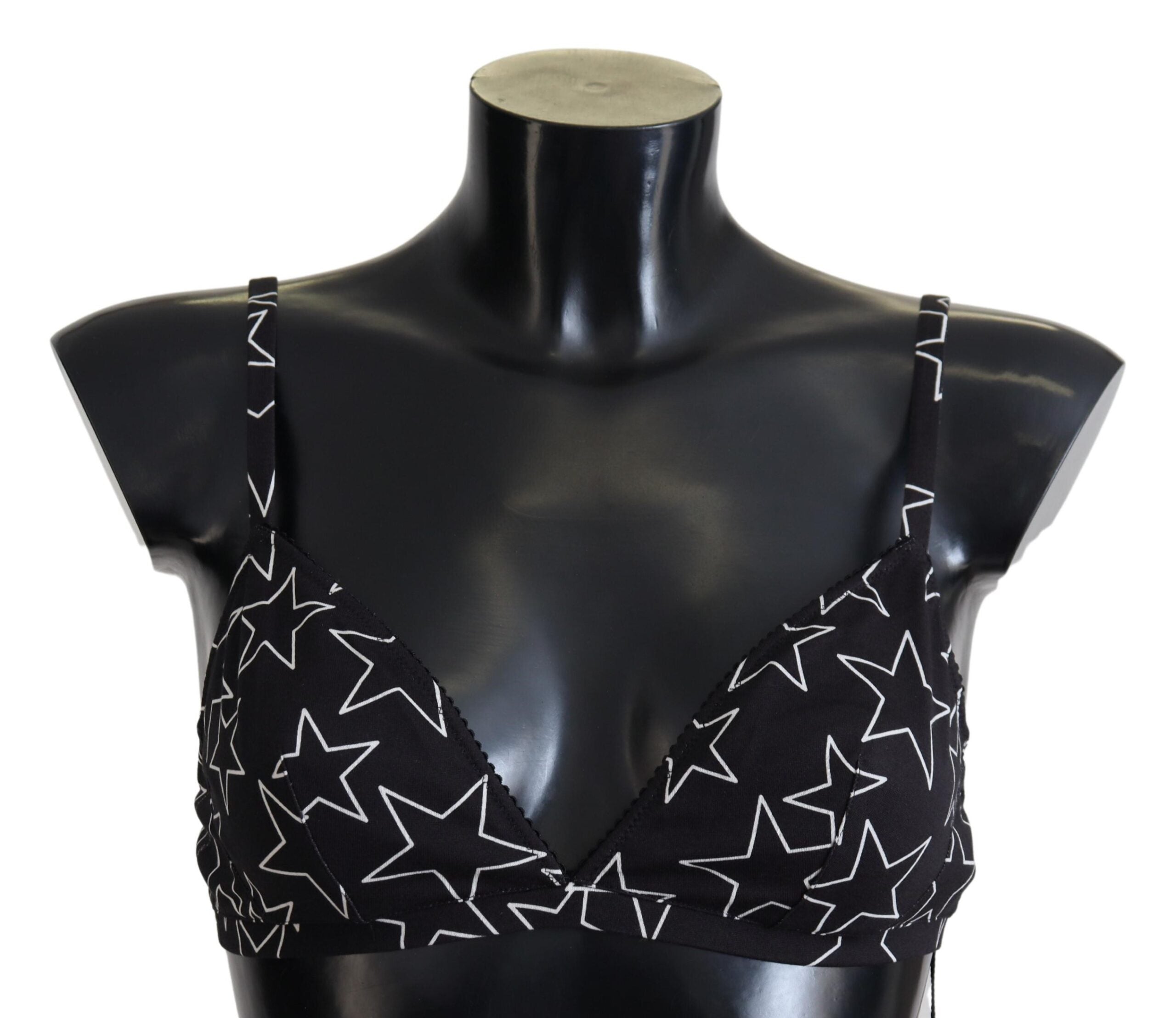 Εσώρουχα Dolce &amp; Gabbana Black Millennials Star Non Wire Cotton Bra εσώρουχα