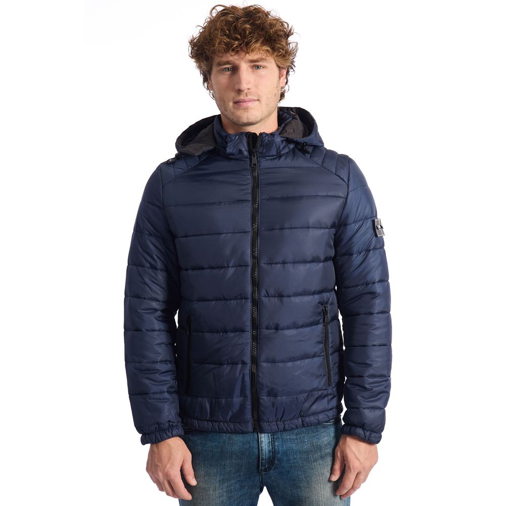 Ανδρικό καπιτονέ μπουφάν Baldinini Trend Blue Polyester