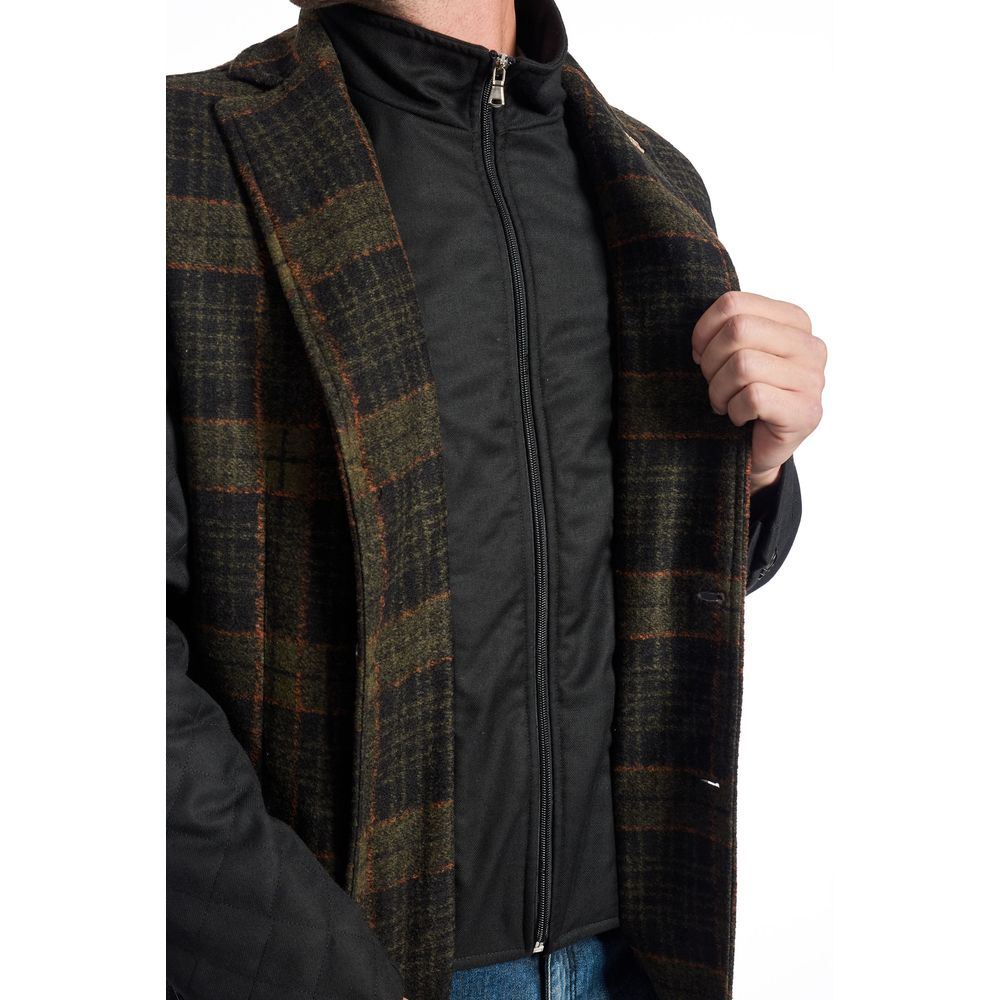 Ανδρικό μπουφάν Roberto Pepe Luxury Brown Wool