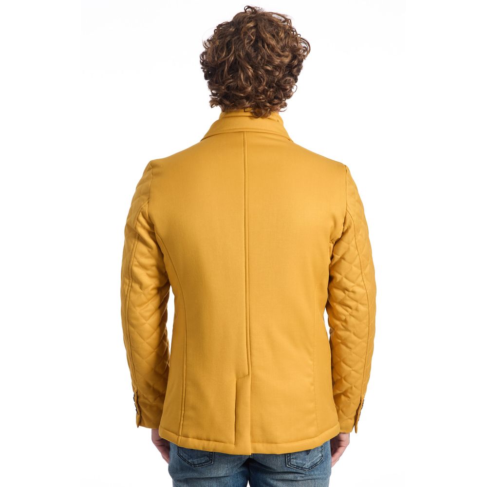 Ανδρικό μπουφάν Roberto Pepe Luxury Yellow Wool