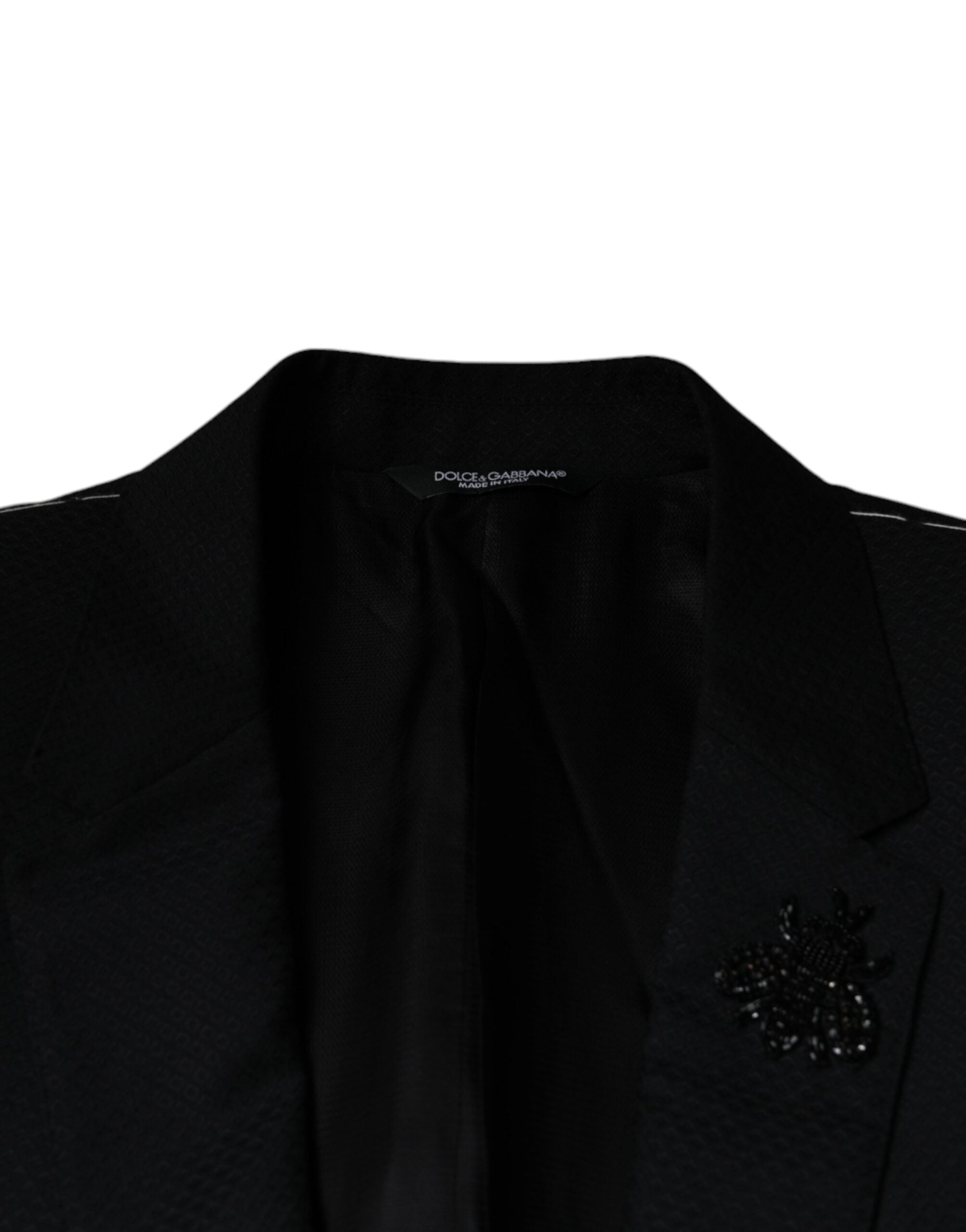 Dolce &amp; Gabbana Black MARTINI Bee Single Breasted Blazer