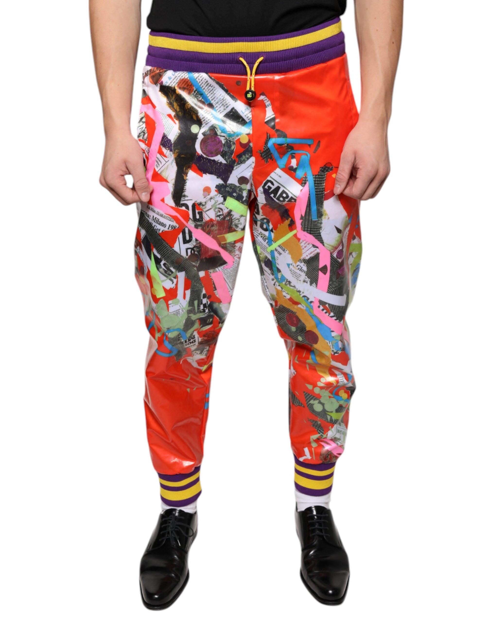 Dolce &amp; Gabbana πολύχρωμο παντελόνι Jogger με στάμπα