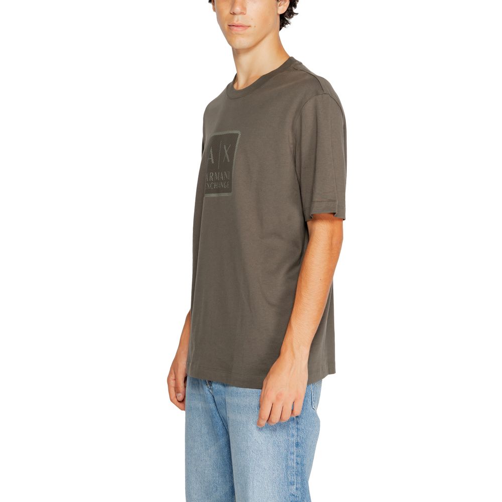 Μπλουζάκι Armani Exchange πράσινο βαμβακερό