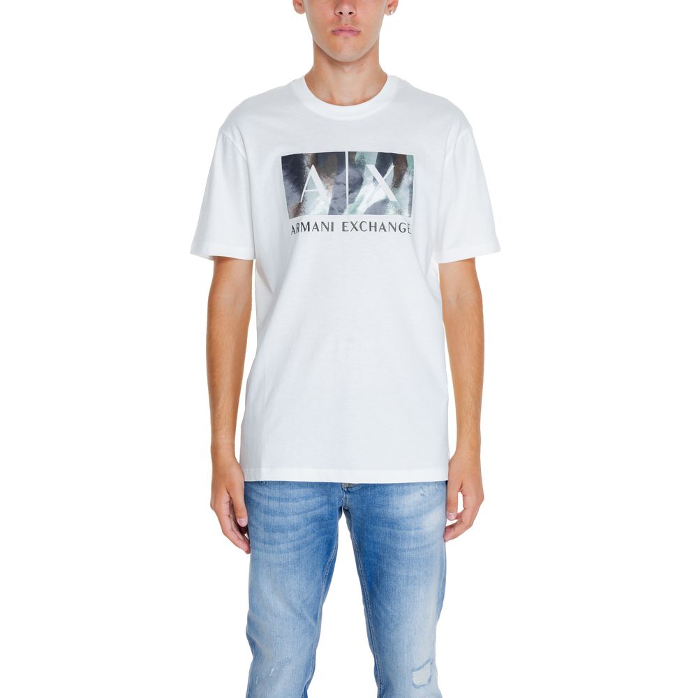 Μπλουζάκι Armani Exchange Λευκό βαμβακερό