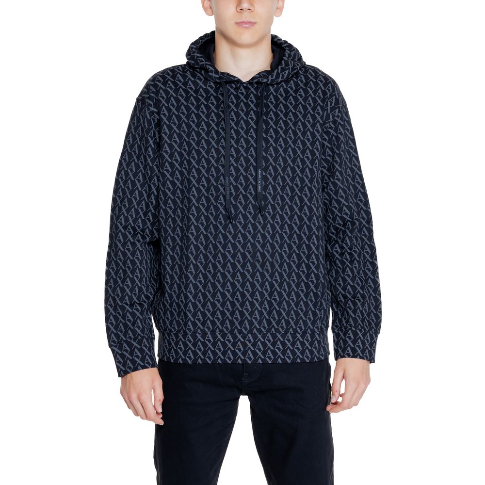 Μαύρο βαμβακερό πουλόβερ Armani Exchange